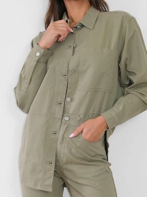 Джинсова сорочка жіноча Missguided Хакі (G1807802 khaki (44))