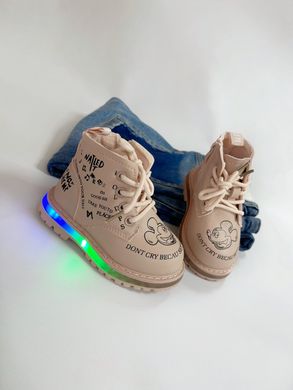 Демісезонні черевики для дівчинки, що світяться Jong Golf Пудровий (A30614 pink (23 (15 см))