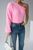 Свитер женский QU STYLE Розовый (TK241216 pink (Универсальный (SML))