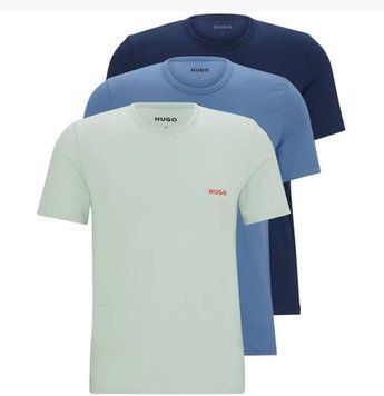 Футболки Hugo Набір 3 штуки Чоловічі HUGO Різнокольорові (Hugo 3pk Tee 983 lav25 (XL))