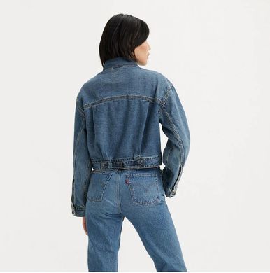 Куртка джинсовая LEVI'S TAILORED 90S женская Синий (Trucker Missed My Fligh blue lav25 (L)