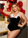 Боді жіночий Shein Чорний (53120 black (1XL (EU46))