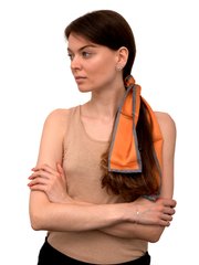 Хустка для жінок Softel Оранжево-чорний (POGA2307 or-black (100*10 см)