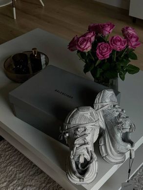 Кроссовки Balenciaga женские No brand Бело-серебристый (B1145 white-silver (41 (26 см))