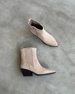 Казаки, ковбойки женские Hoseily Бежевый (B567-3 beige2 (36 (23,5 см))