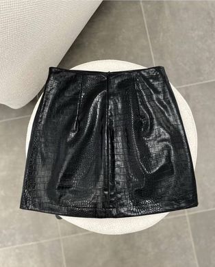 Спідниця під шкіру крокодила жіноча QU STYLE Чорний (DE251003 black (S (36))