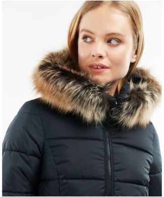 Стёганая куртка пуховик Barbour Rosoman женская Черный (Rosoman Quilt black lav25 (L)