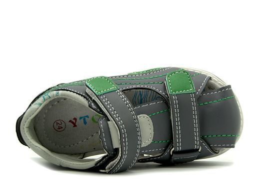 Закриті сандалі для хлопчиків Y.Top Сіро-зелений (1962-9 grey-green (22 (14 см))