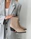 Казаки, ковбойки женские Hoseily Бежевый (B567-3 beige2 (36 (23,5 см))