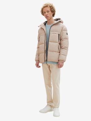 Зимняя куртка Пуффер мужская Tom Tailor Бежевый (1039404 beige S)