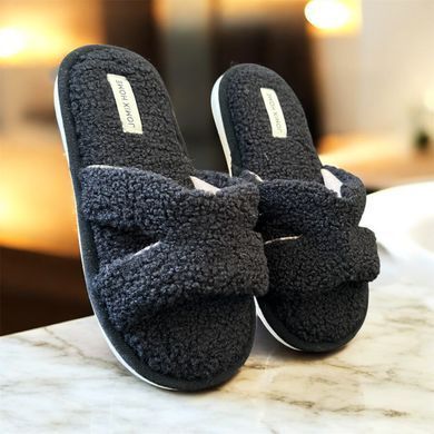 Комнатные тапочки в стиле Hermes женские Jomix Home Черный (md102 black (36 (24,5 см))