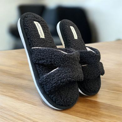 Комнатные тапочки в стиле Hermes женские Jomix Home Черный (md102 black (36 (24,5 см))