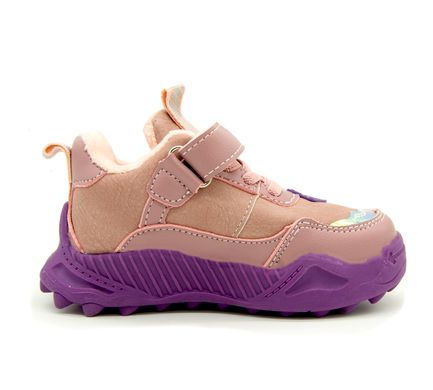 Кросівки на флісі для дівчинки Kimbo Рожево-Фіолетовий (YF639 pink-purple (26 (16 см))