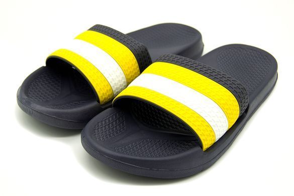 Шлепанцы для мужчин Plaazzo Черный с желтым (3100-2 black-yell (40 (26 см))