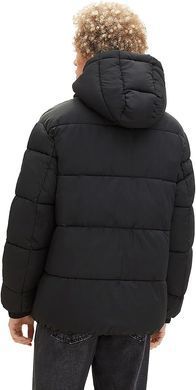 Зимова куртка Пуффер чоловіча Tom Tailor Чорний (1039404 black S)