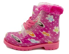 Резинові черевики для дівчаток Dual Рожевий (012-179a pink2 (35 (22 см))