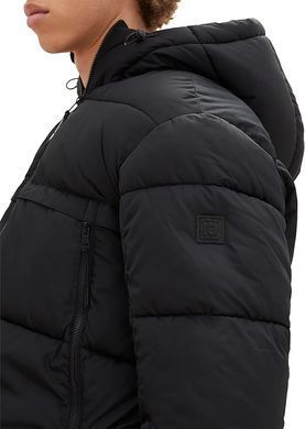 Зимова куртка Пуффер чоловіча Tom Tailor Чорний (1039404 black S)