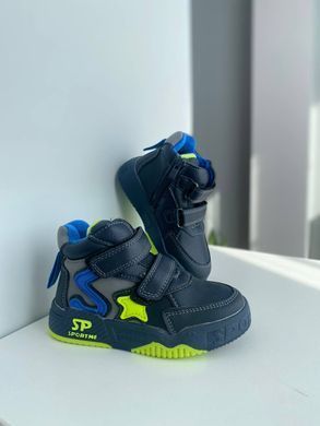 Хайтопы для мальчика BBT Kids Синий с салатовым (R5878-1 blue-green (27 (17 см))