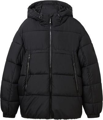 Зимова куртка Пуффер чоловіча Tom Tailor Чорний (1039404 black S)