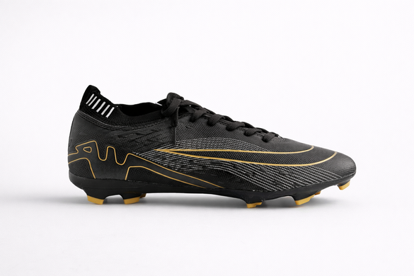 Бутсы с носочком Caroc Мужские Черно-золотистый 39 (25,5 см) (xc278B black-gold)