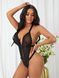 Боді на зав'язках для жінки Passione lingerie Чорний (2022 black (S-M)