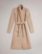 Пальто ROSE Ted Baker из шерсти с поясом длины меди женское Бежевый (Rose Midi Coat camel lav25 (M)