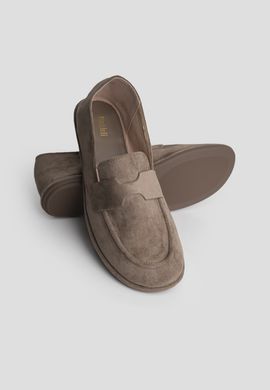 Замшевые лоферы Meideli женские Светло-коричневый 36 (23 cм) (t227 l-brown)