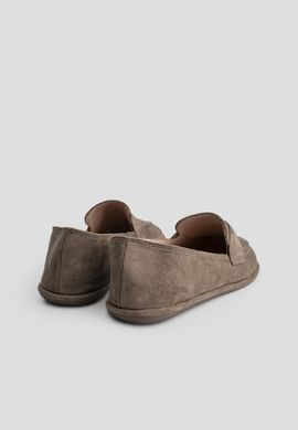 Замшевые лоферы Meideli женские Светло-коричневый 36 (23 cм) (t227 l-brown)