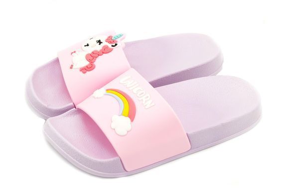 Шльопанці для дівчинки Plaazzo Рожевий з фіолетовим відтінком (XD8663 pink-purple (34-35 (19,5 см))