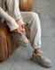 Ботинки на платформе с ремешком женские ITTS Серо-бежевый (BB01 grey-beige (36 (23 см))