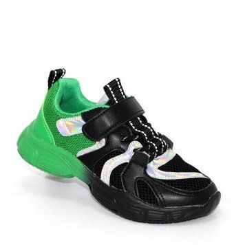 Кросівки підліткові TTXS (Paliament) Чорний із зеленим (C222 black-green (41 (25 см))