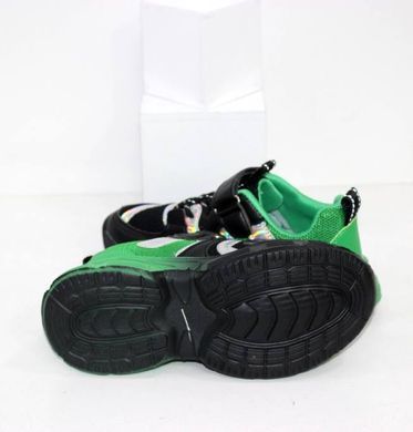 Кроссовки подростковые TTXS (Paliament) Черный с зеленым (C222 black-green (36 (22 см))