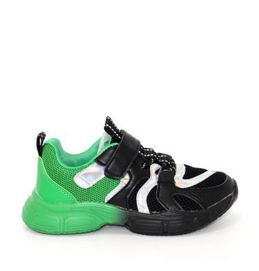 Кроссовки подростковые TTXS (Paliament) Черный с зеленым (C222 black-green (36 (22 см))