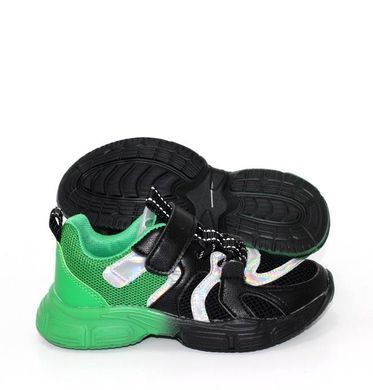 Кроссовки подростковые TTXS (Paliament) Черный с зеленым (C222 black-green (36 (22 см))