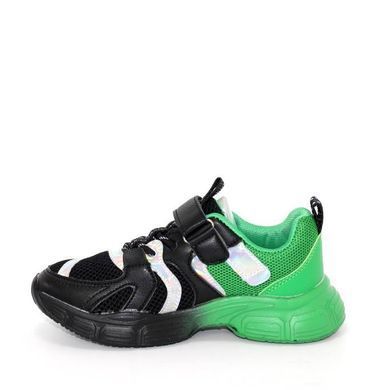 Кроссовки подростковые TTXS (Paliament) Черный с зеленым (C222 black-green (36 (22 см))