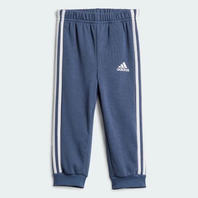 Комплект костюм Adidas: світшот, джоггери Essentials 3-Stripes дитячий Різнокольоровий (IZ4979 green lav25 (9-12 місяців)