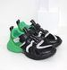 Кроссовки подростковые TTXS (Paliament) Черный с зеленым (C222 black-green (36 (22 см))