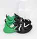 Кроссовки подростковые TTXS (Paliament) Черный с зеленым (C222 black-green (36 (22 см))