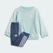 Комплект костюм Adidas: світшот, джоггери Essentials 3-Stripes дитячий Різнокольоровий (IZ4979 green lav25 (9-12 місяців)
