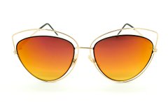 Сонцезахисні окуляри для жінок Aedoll Помаранчевий (6381 orange (ширина з оправою 14 см, висота з оправою 6 см, довжина дужки 14 см)