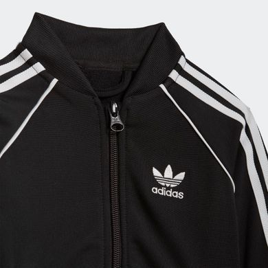 Спортивна зіпка Adidas ESSENTIALS 3-STRIPES для дітей Чорний (GN8441zip black lav25 (5-6 років (116))