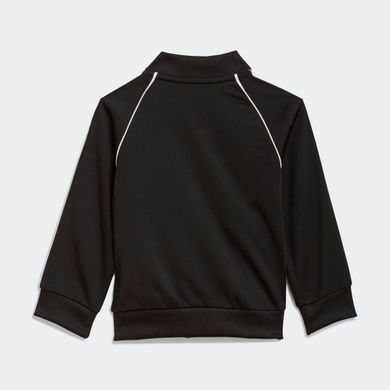 Спортивна зіпка Adidas ESSENTIALS 3-STRIPES для дітей Чорний (GN8441zip black lav25 (5-6 років (116))