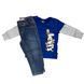 Комплект Levi's 2в1 лонгслив и джинсы для мальчиков Синий (099 set pvu blue (62 (3m))