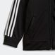 Спортивна зіпка Adidas ESSENTIALS 3-STRIPES для дітей Чорний (GN8441zip black lav25 (5-6 років (116))