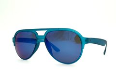 Сонцезахисні окуляри для чоловіків No brand зелено-білий (7013 green-blue (ширина з оправою 14 см, висота з оправою 6 см, довжина дужки 14 см)