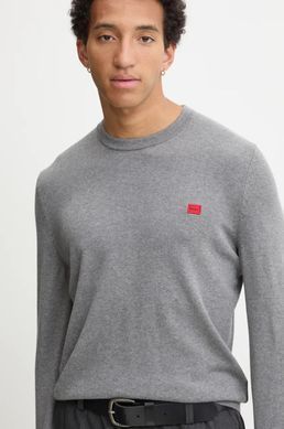 Свитер HUGO San Cassius-C1 50475083 Серый Regular Fit мужской (Hugo San grey lav25 (L)