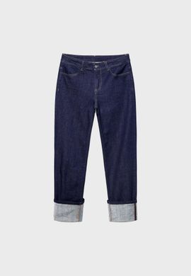 Джинси/брюки з підгорнутими штанинами жіночі Calzedonia Темно-синій (modp0624 d-blue (XS-S (34-36))