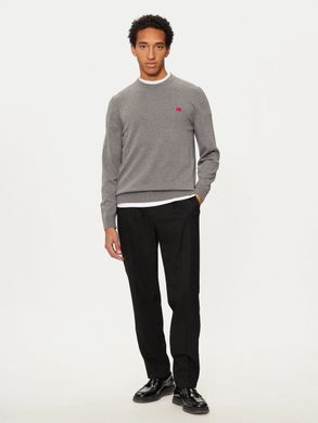Свитер HUGO San Cassius-C1 50475083 Серый Regular Fit мужской (Hugo San grey lav25 (L)