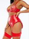 Глянцева спідниця з підв'язками жіноча Savage X Fenty by Rihanna Червоний (LI2250528 red (EU (S))