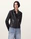 Кожаная байкерская куртка Allsaints Vela Slim Fit женская Черный (HOF Jackets black lav25 (EU 36)